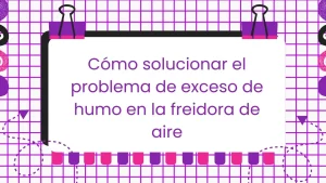 Humo en la freidora de aire