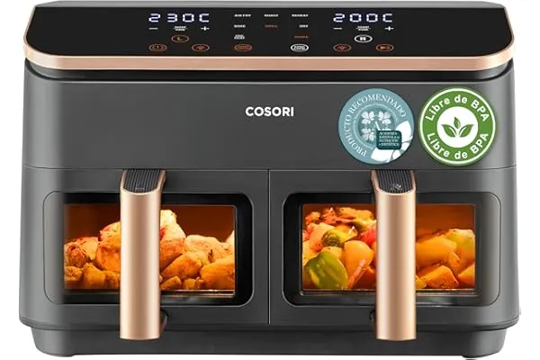 Cosori true acero inox doble 8.5L